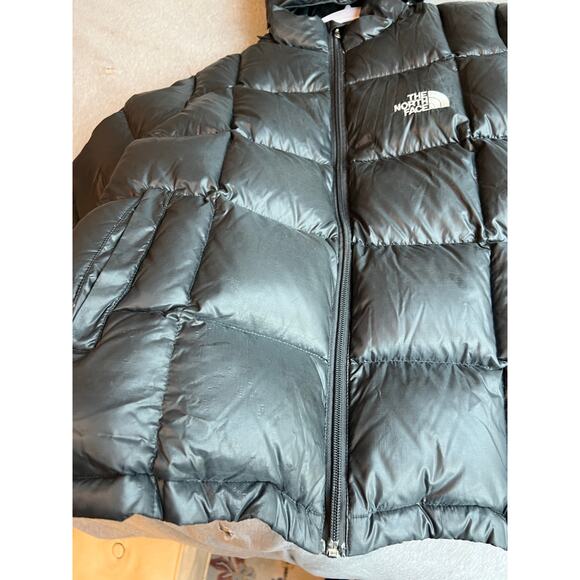 the north face kids 3xl nuptuse 900 puffy coat dark gray shine down jacket warm! - Picture 4 of 13